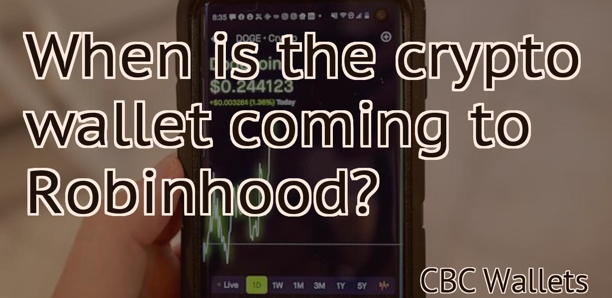 When is the crypto wallet coming to Robinhood?