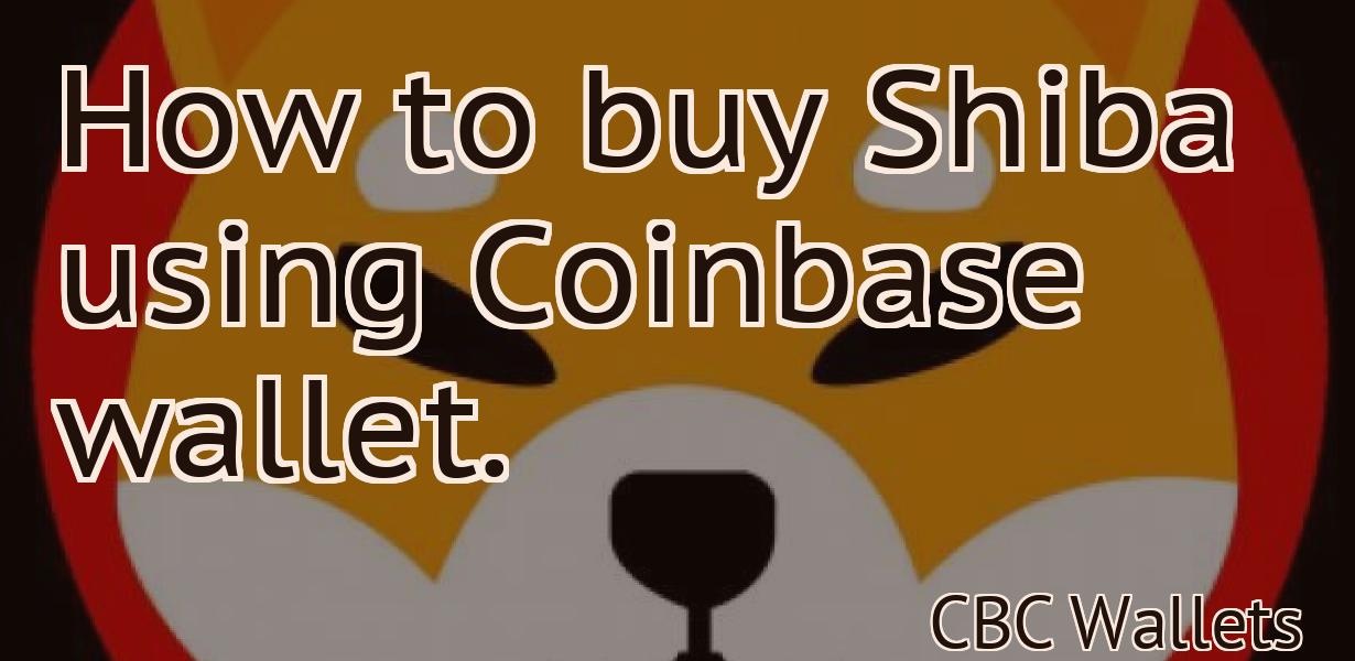 How to buy Shiba using Coinbase wallet.