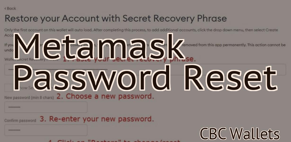 Metamask Password Reset