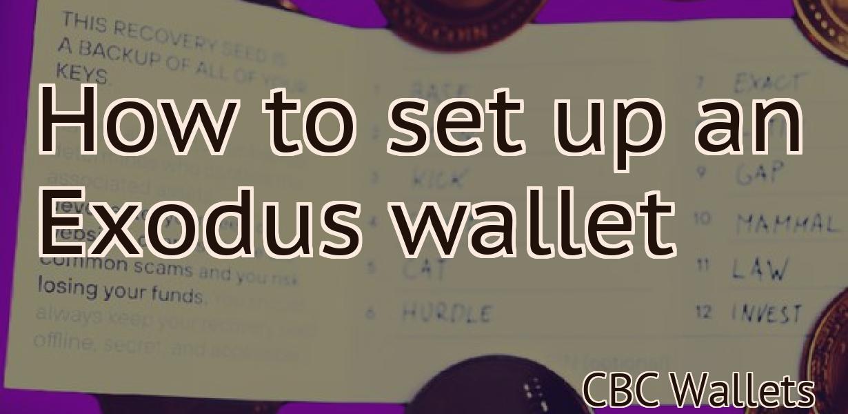 How to set up an Exodus wallet