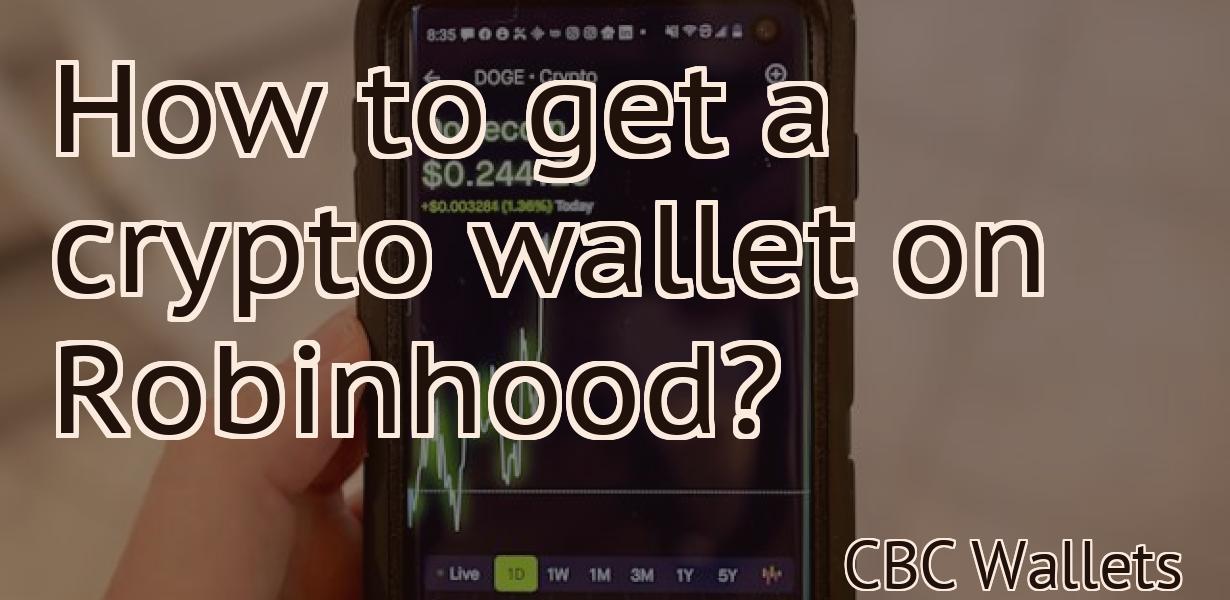 How to get a crypto wallet on Robinhood?