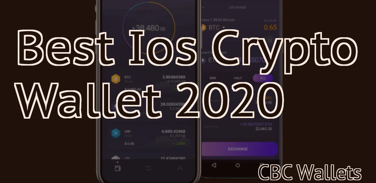 Best Ios Crypto Wallet 2020