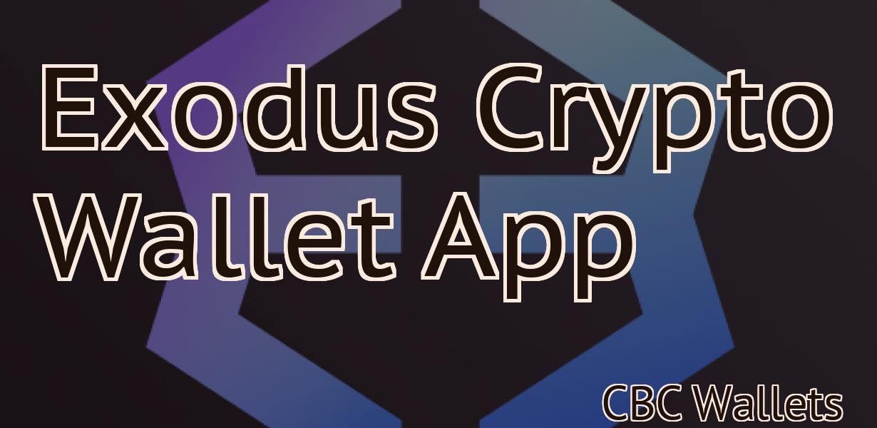 Exodus Crypto Wallet App