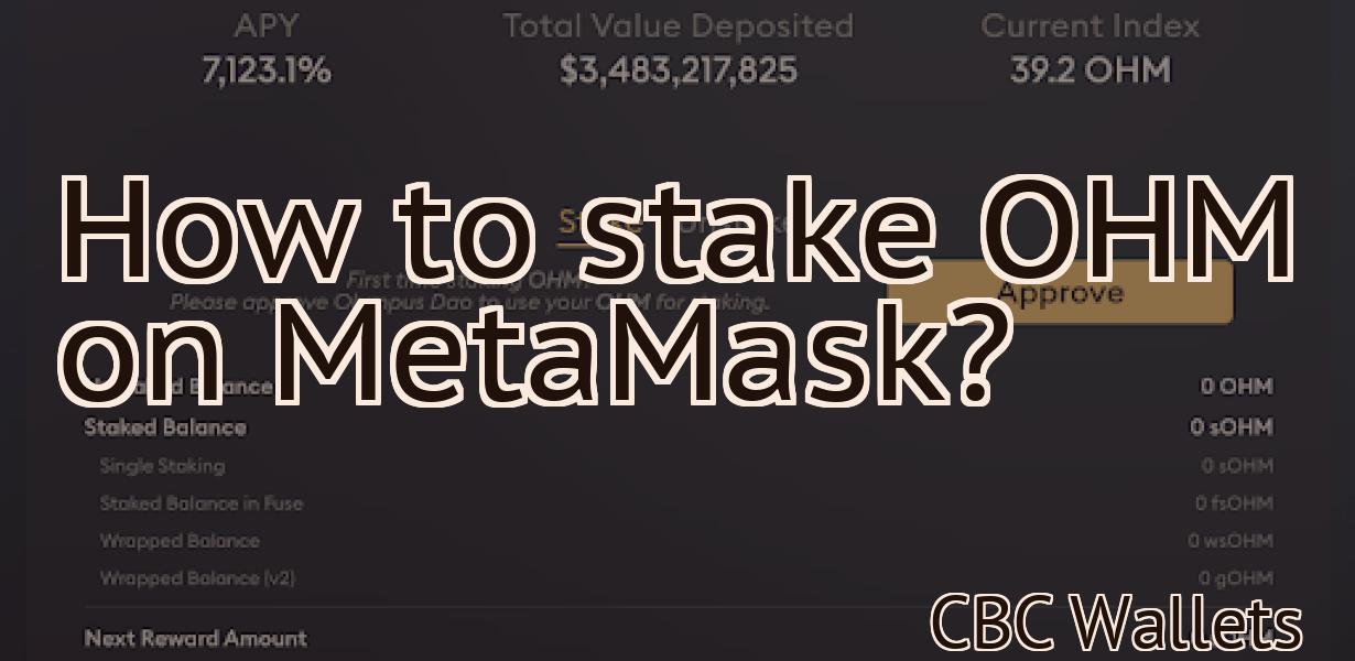 How to stake OHM on MetaMask?