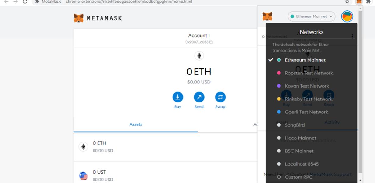 How to use Metamask to find th