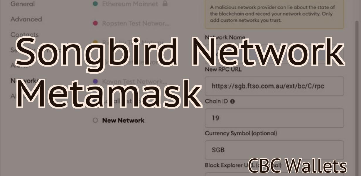 Songbird Network Metamask