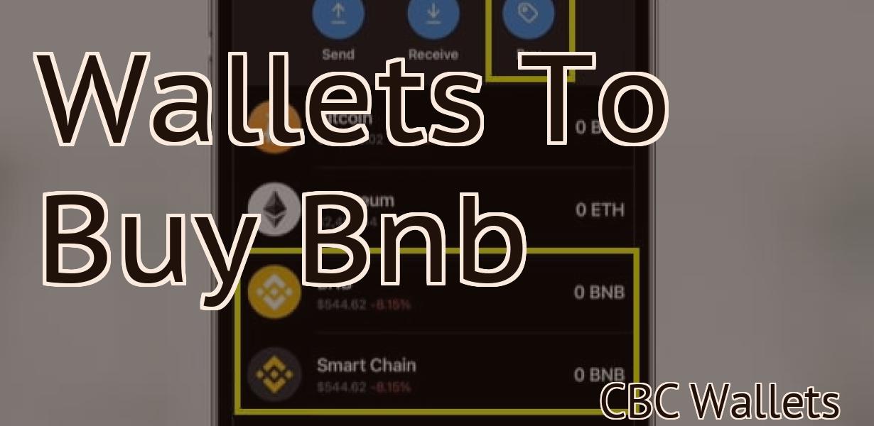 Wallets To Buy Bnb