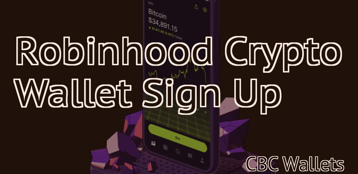 Robinhood Crypto Wallet Sign Up
