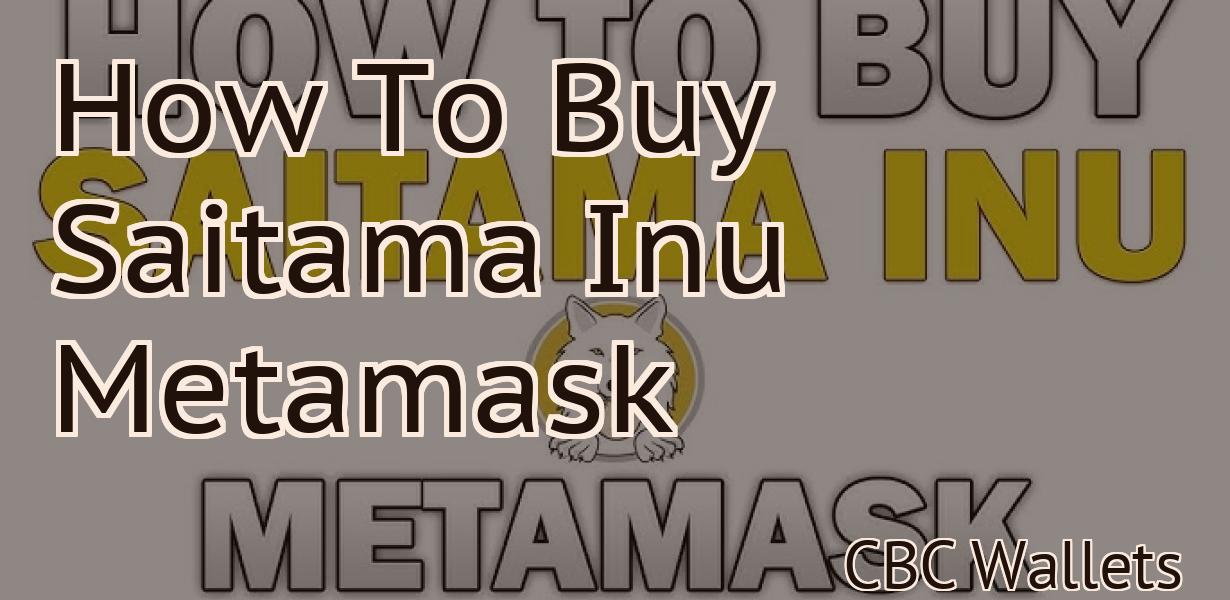 How To Buy Saitama Inu Metamask