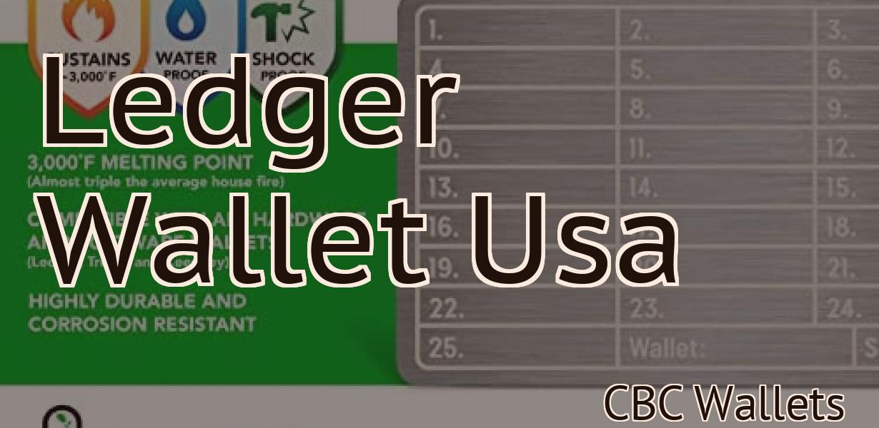 Ledger Wallet Usa