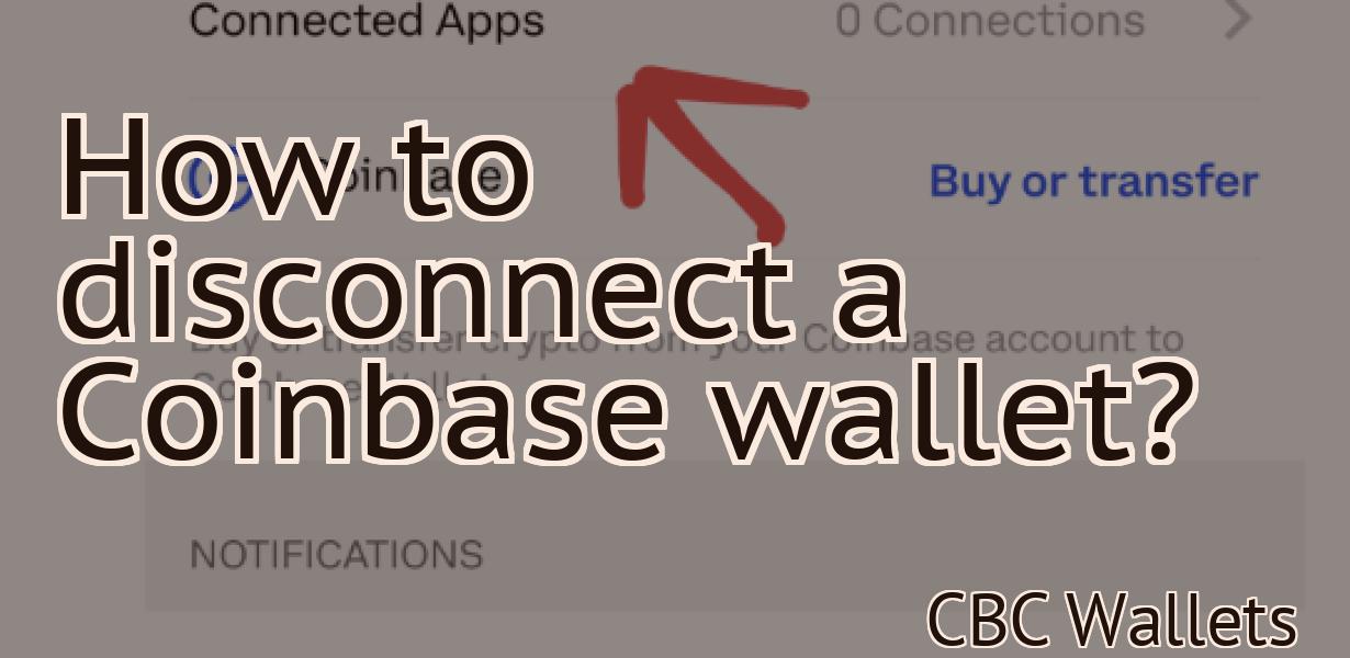 How to disconnect a Coinbase wallet?
