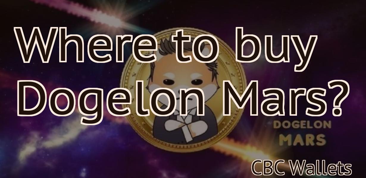 Where to buy Dogelon Mars?