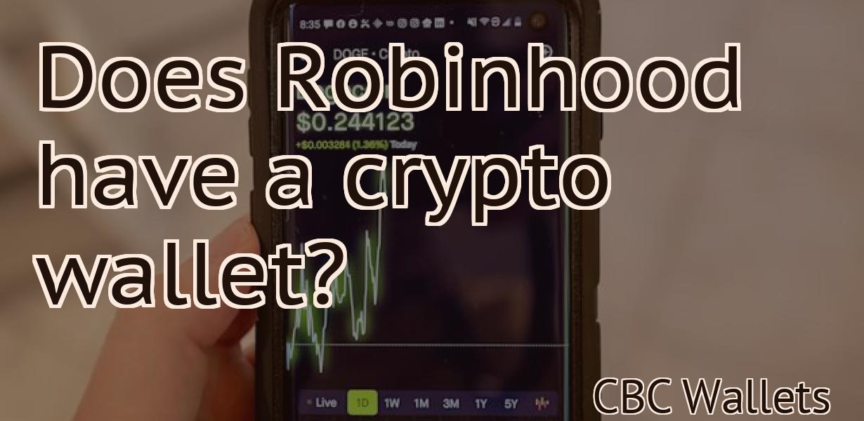 Does Robinhood have a crypto wallet?