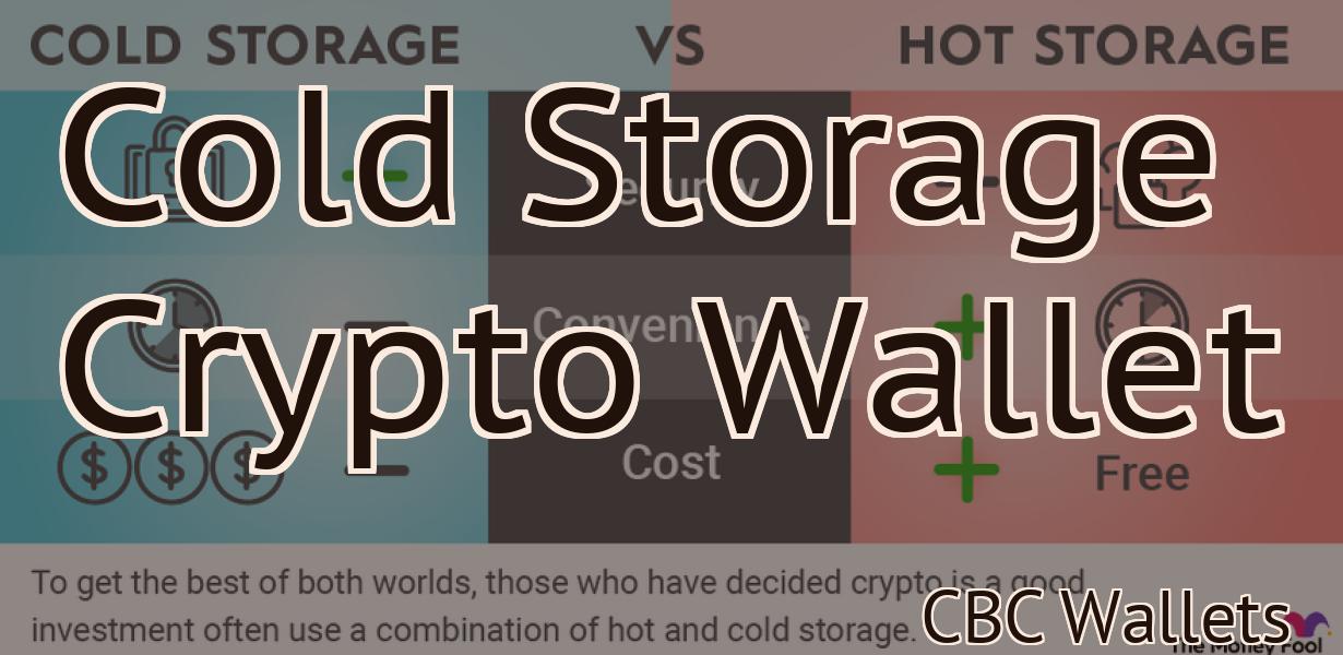 Cold Storage Crypto Wallet