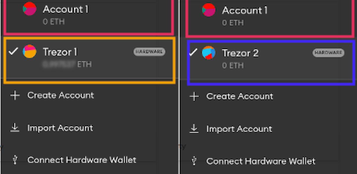 Viewing your Trezor wallet add
