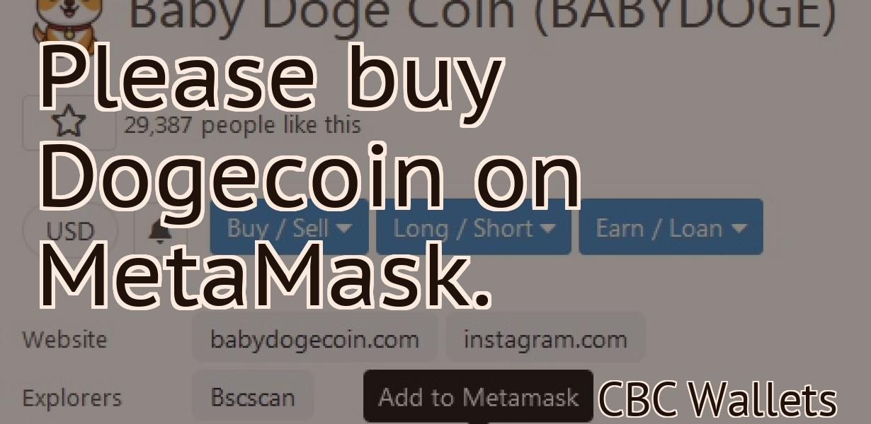 Please buy Dogecoin on MetaMask.