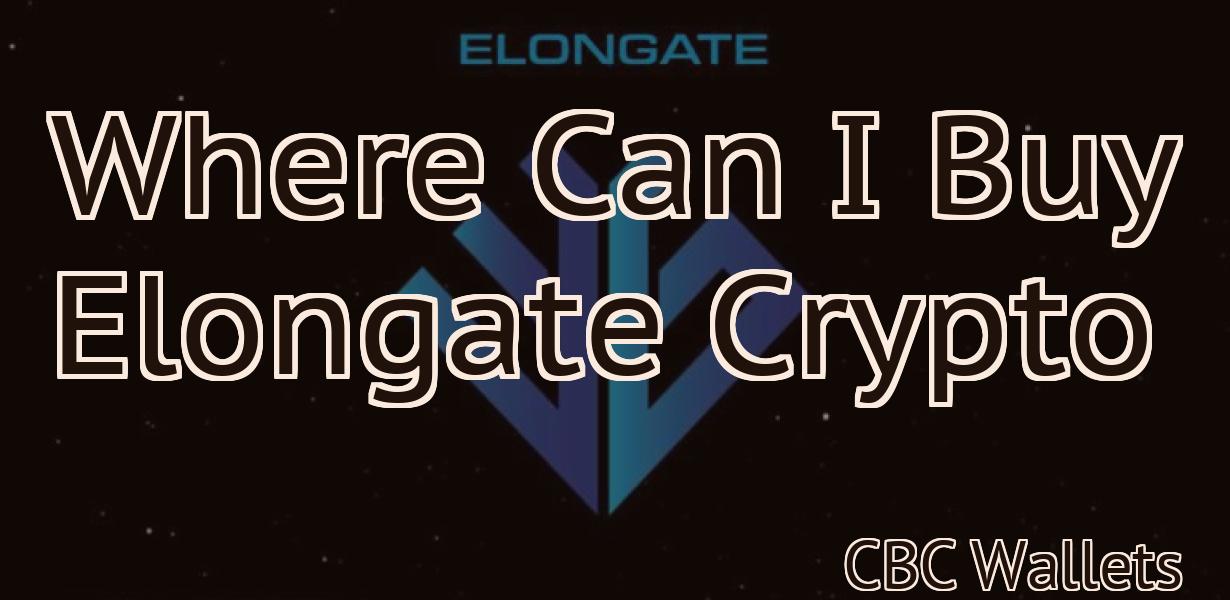 Where Can I Buy Elongate Crypto