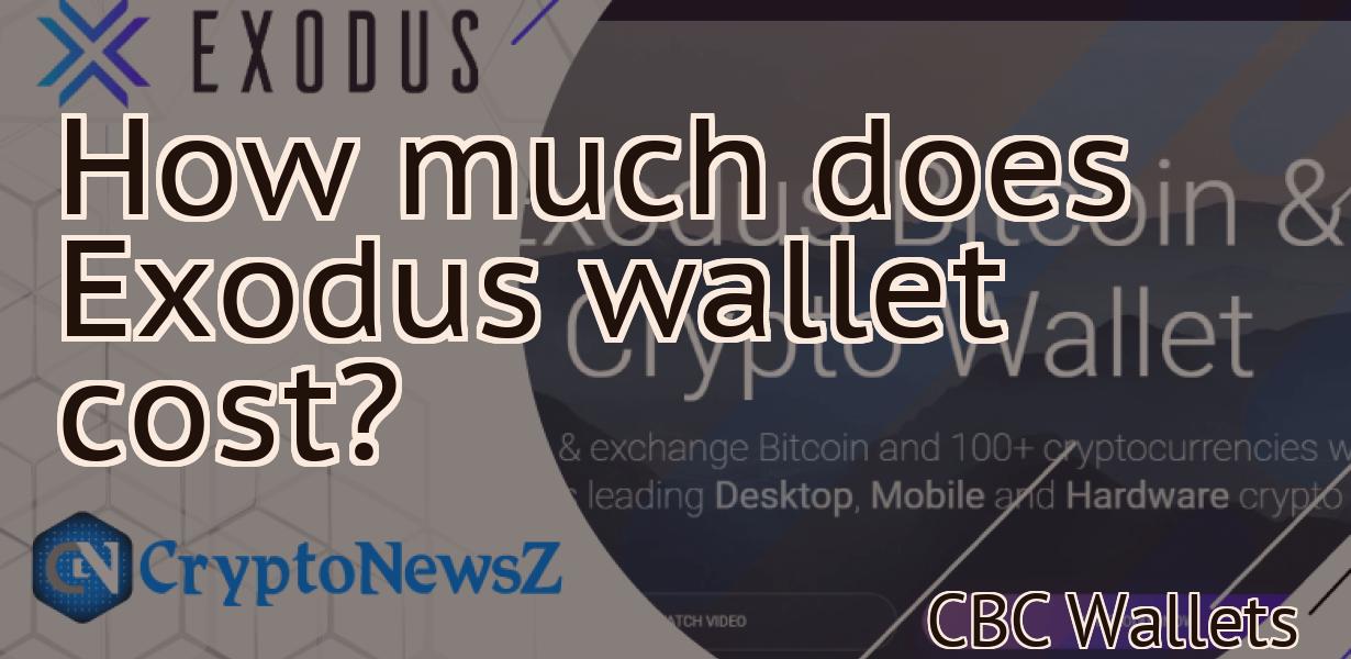 How much does Exodus wallet cost?