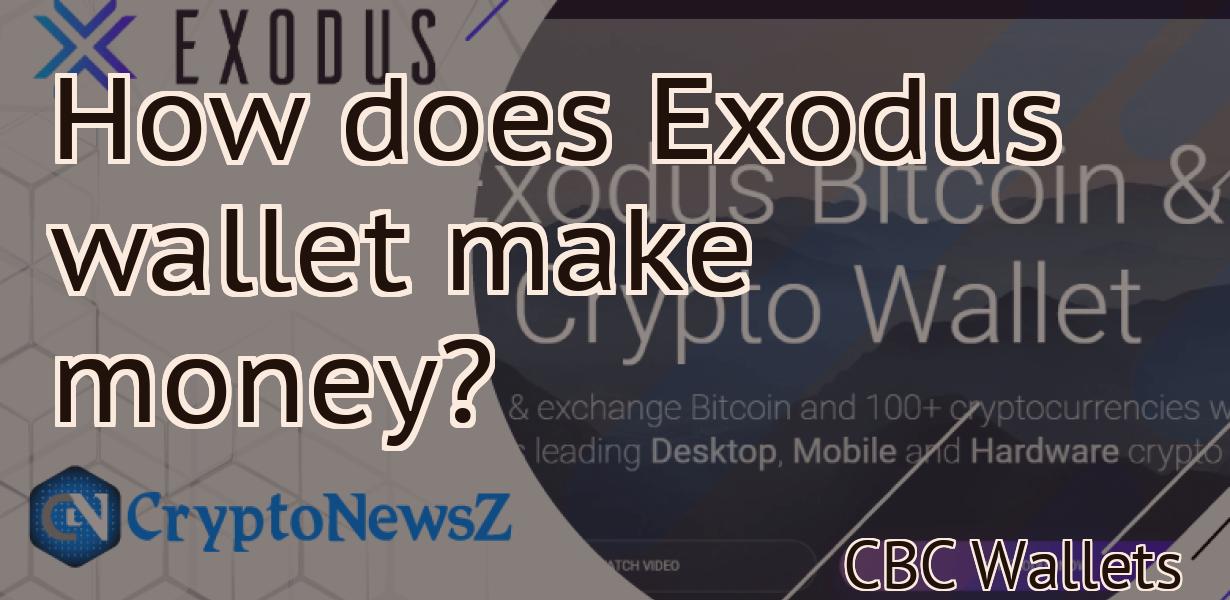How does Exodus wallet make money?