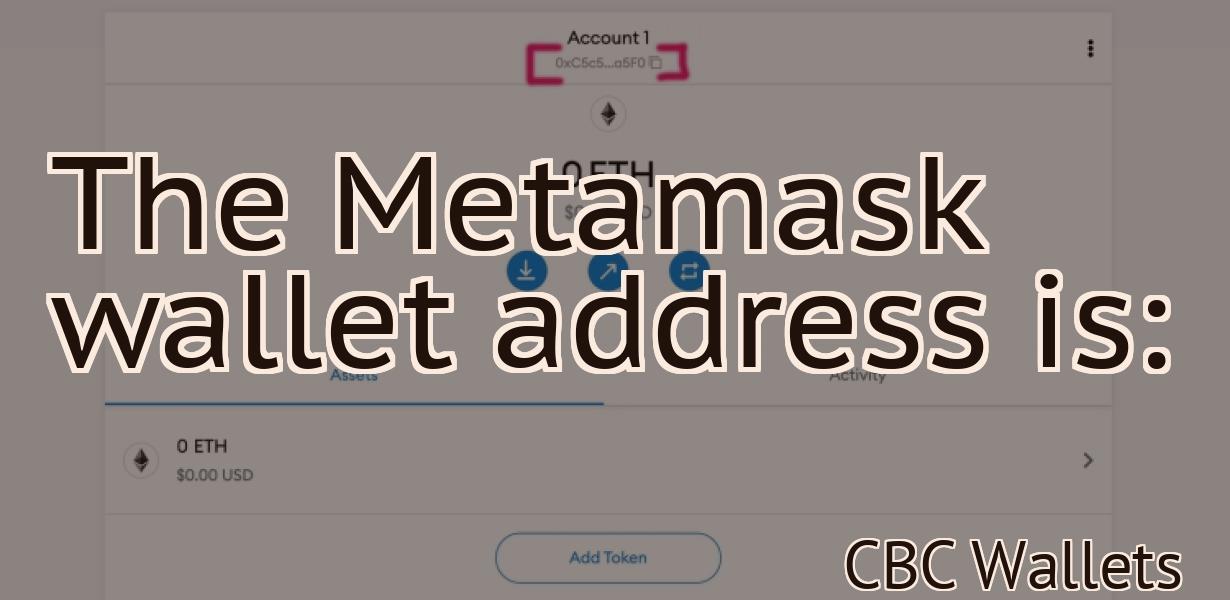 The Metamask wallet address is: