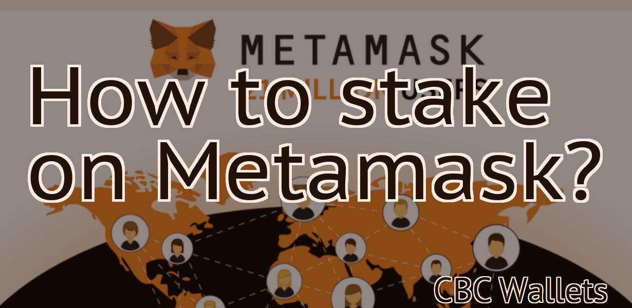 How to stake on Metamask?