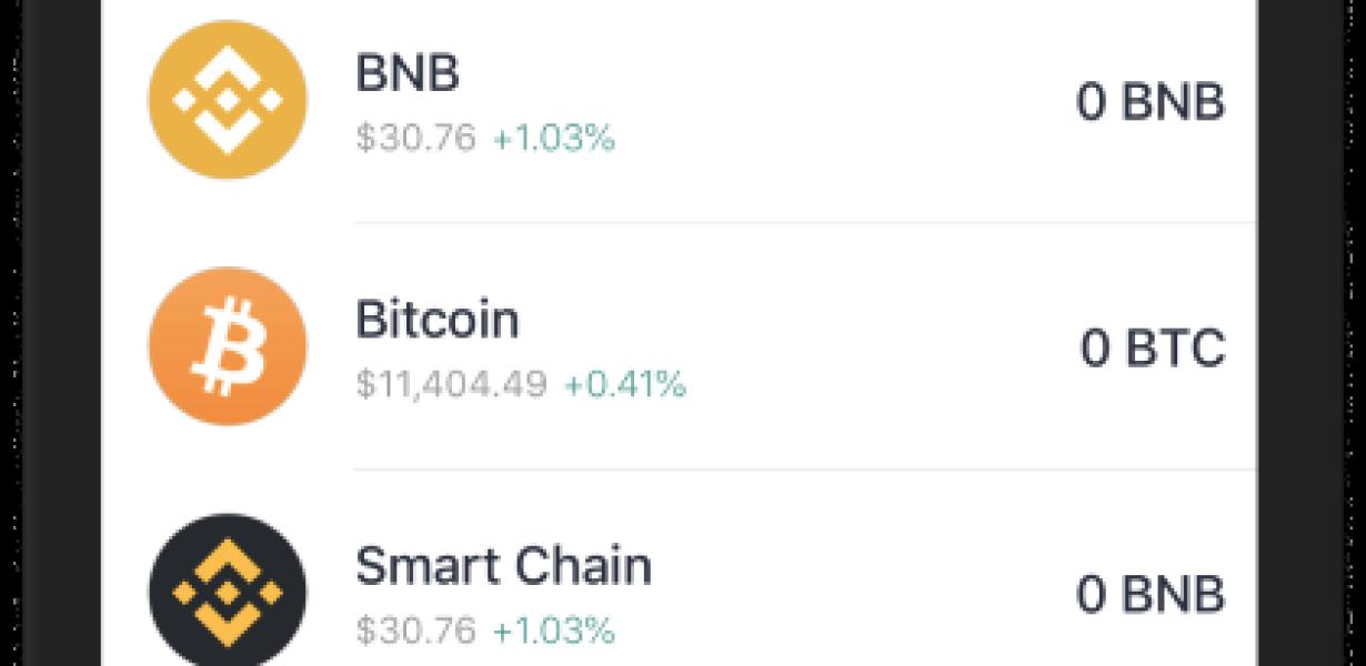 How to store BNB in Trust Wall