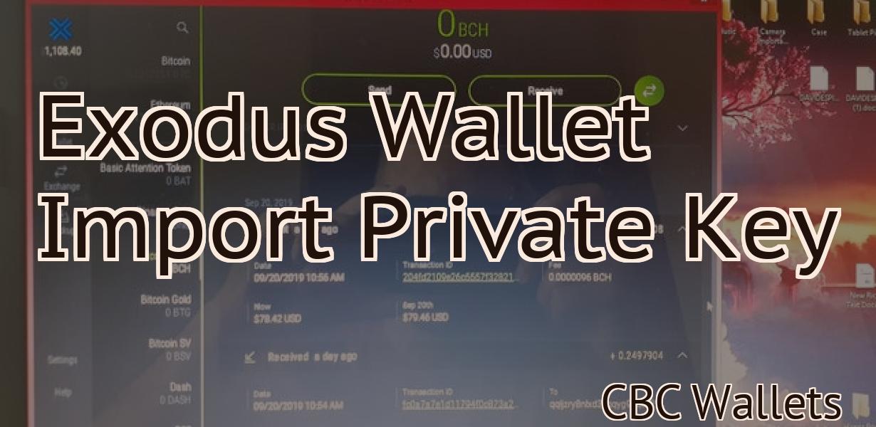 Exodus Wallet Import Private Key