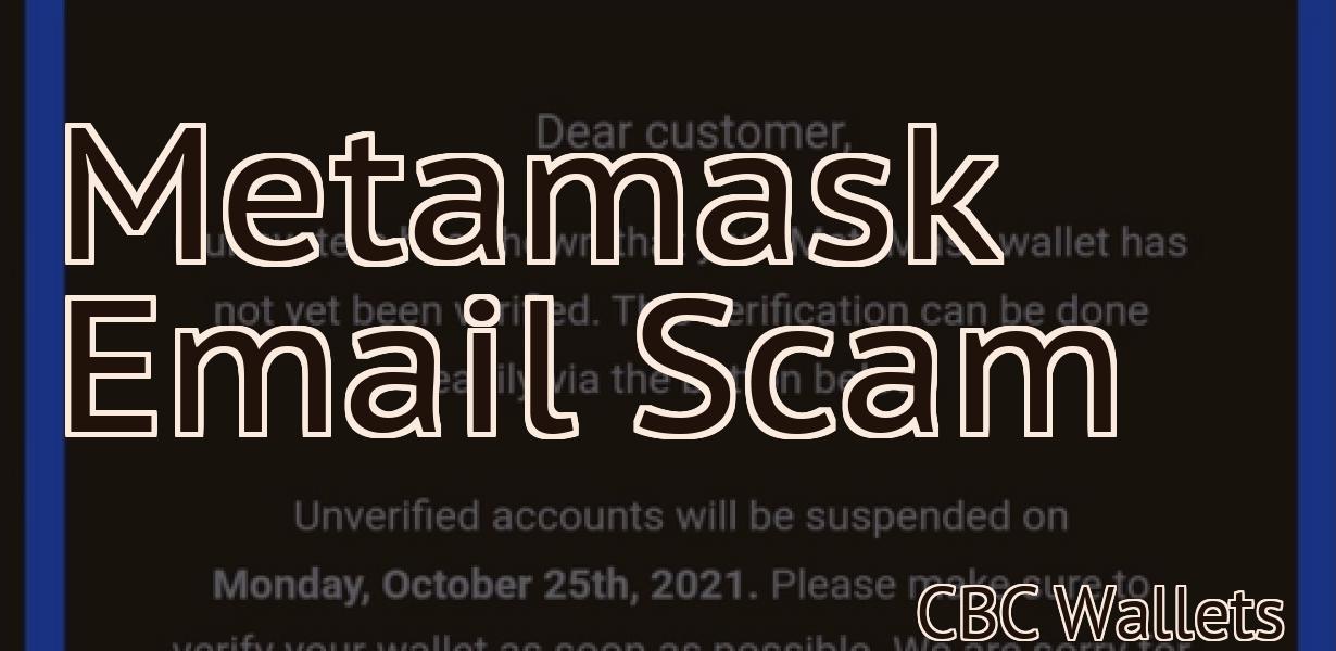Metamask Email Scam