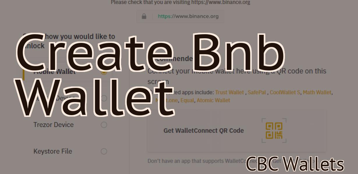 Create Bnb Wallet