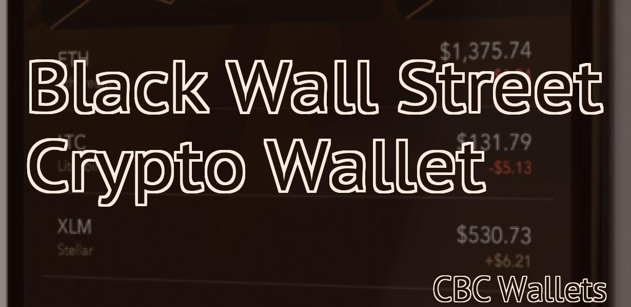 Black Wall Street Crypto Wallet