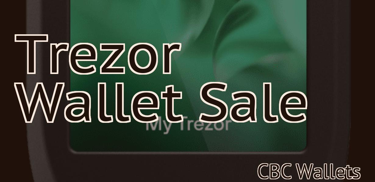 Trezor Wallet Sale
