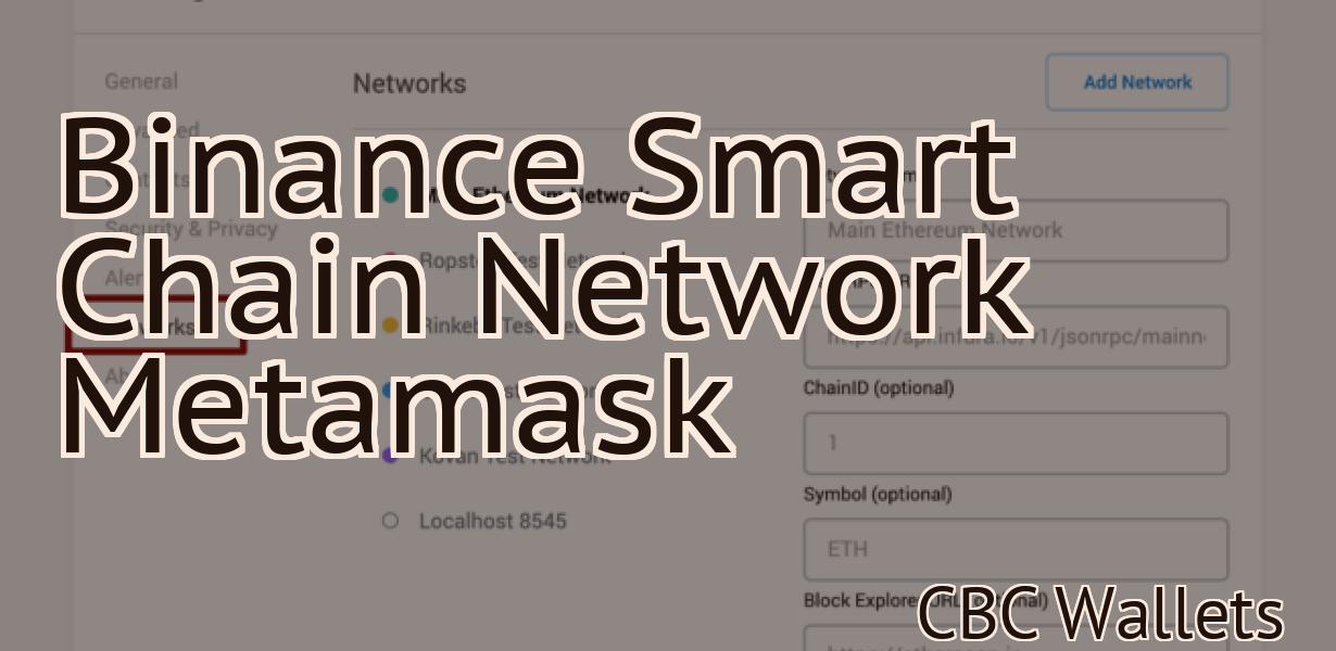 Binance Smart Chain Network Metamask