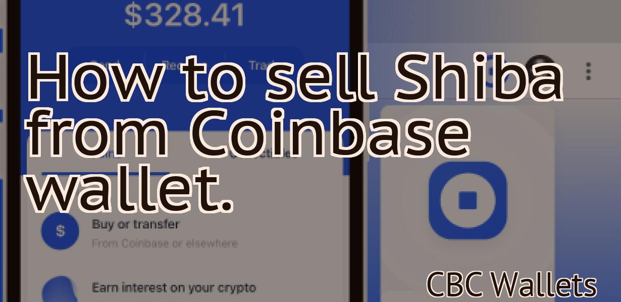 How to sell Shiba from Coinbase wallet.