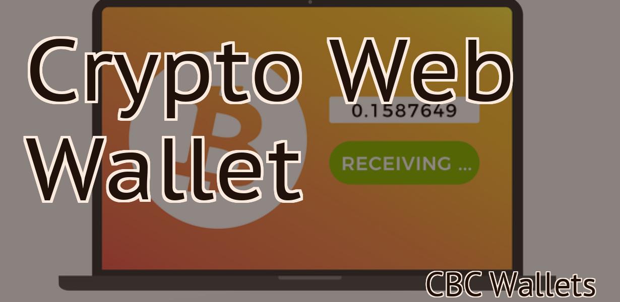 Crypto Web Wallet