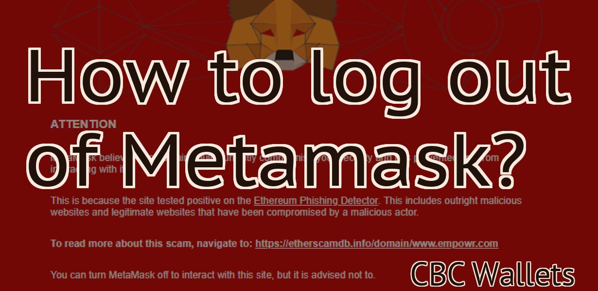 How to log out of Metamask?