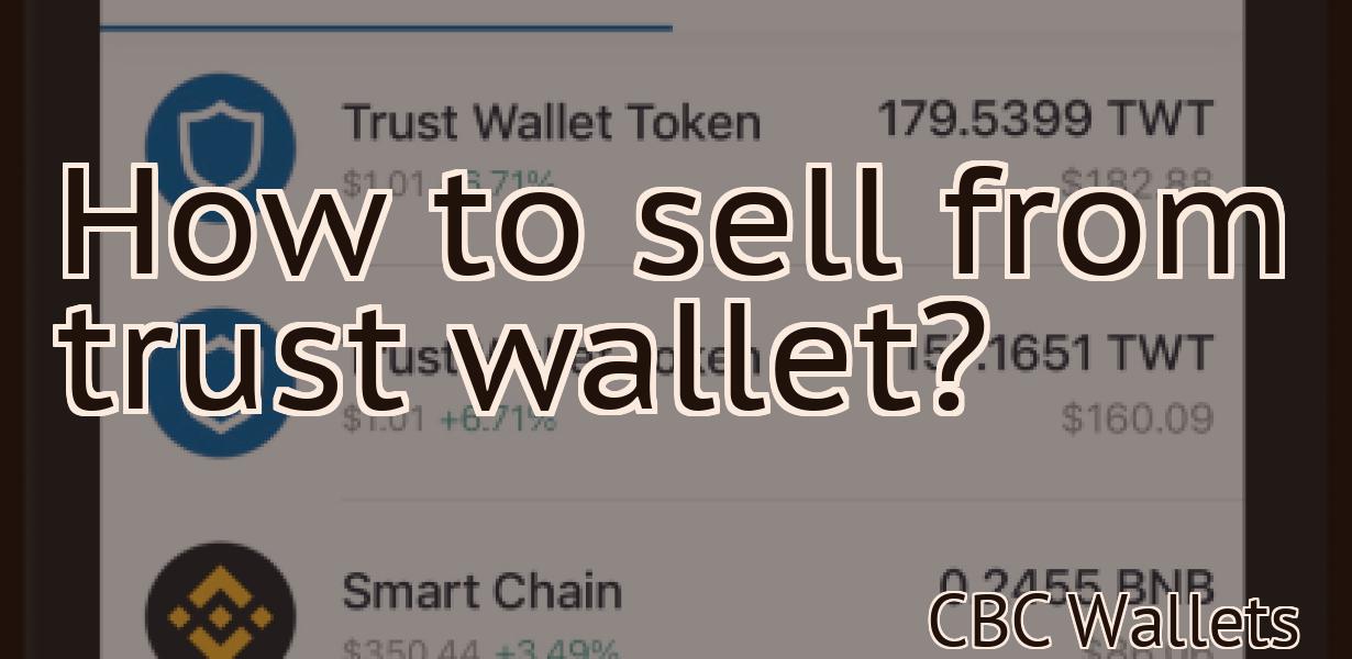 How to sell from trust wallet?