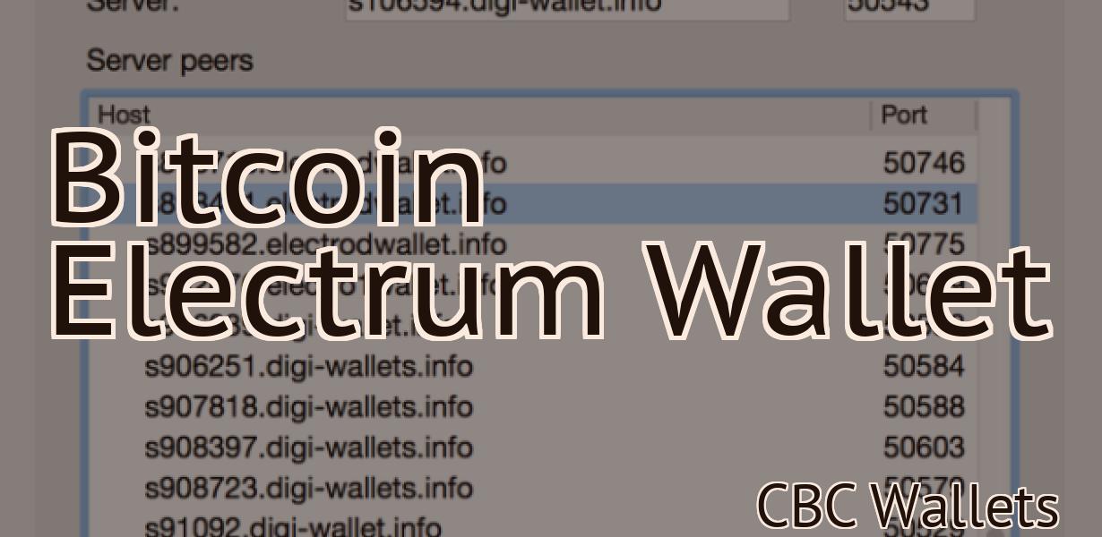 Bitcoin Electrum Wallet