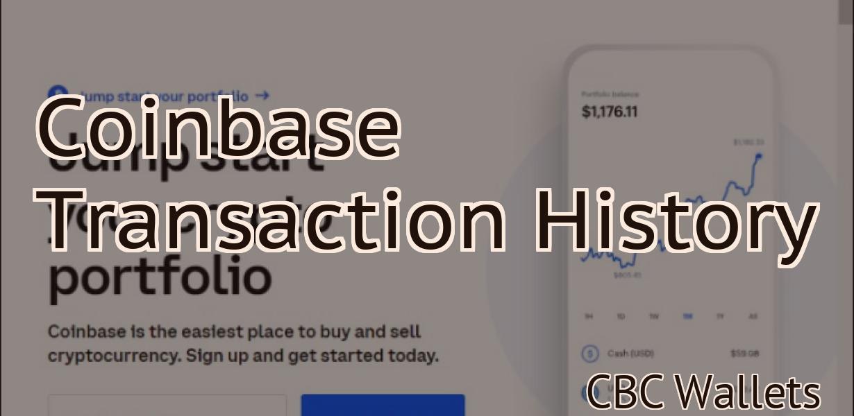 Coinbase Transaction History