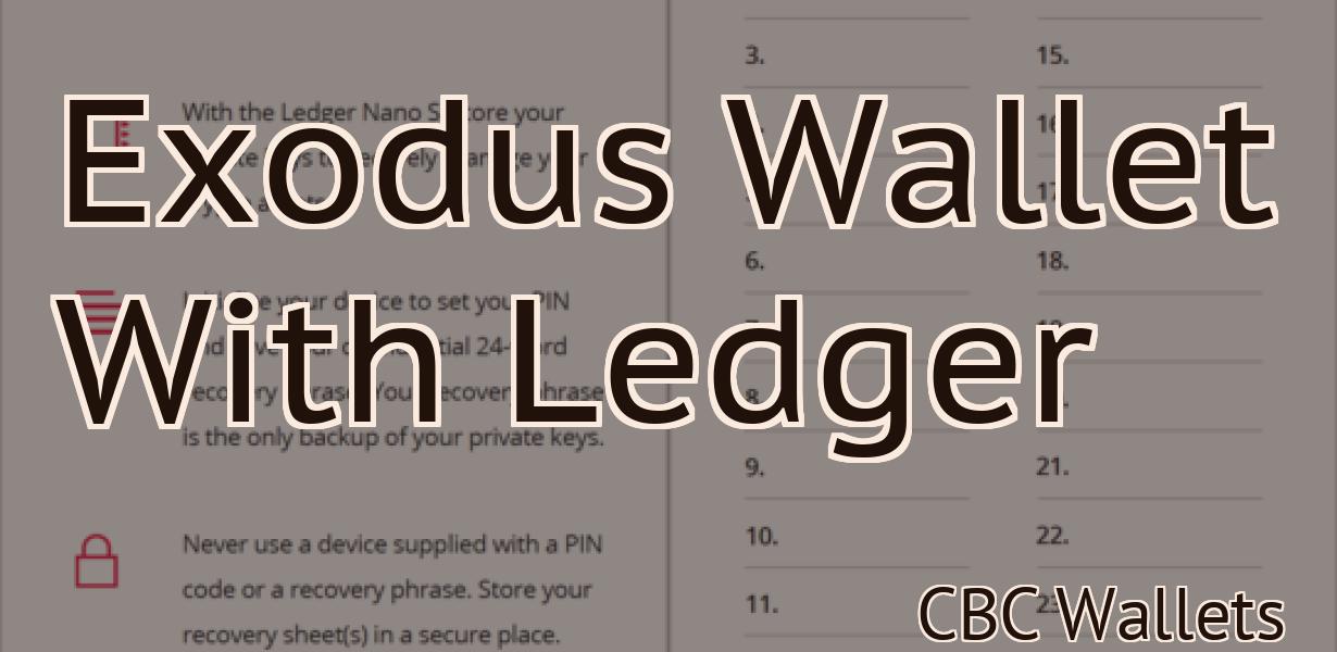 Exodus Wallet With Ledger
