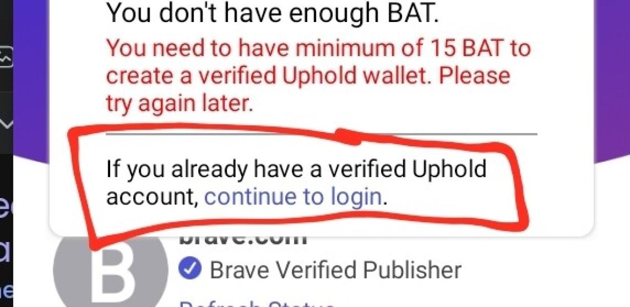 Moving Crypto from Uphold to E