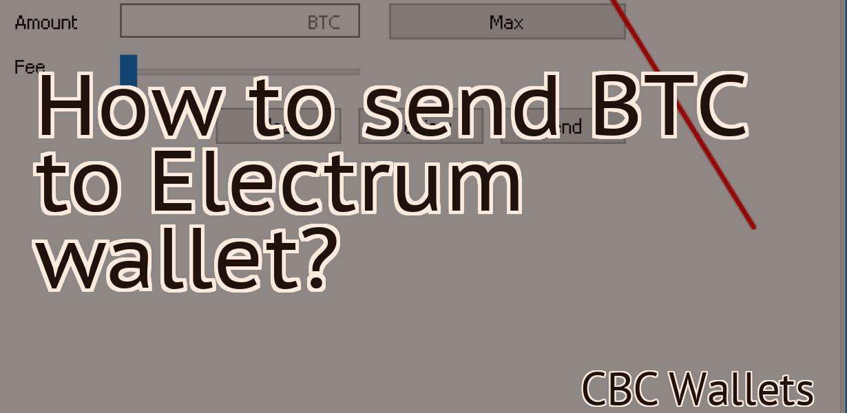 How to send BTC to Electrum wallet?