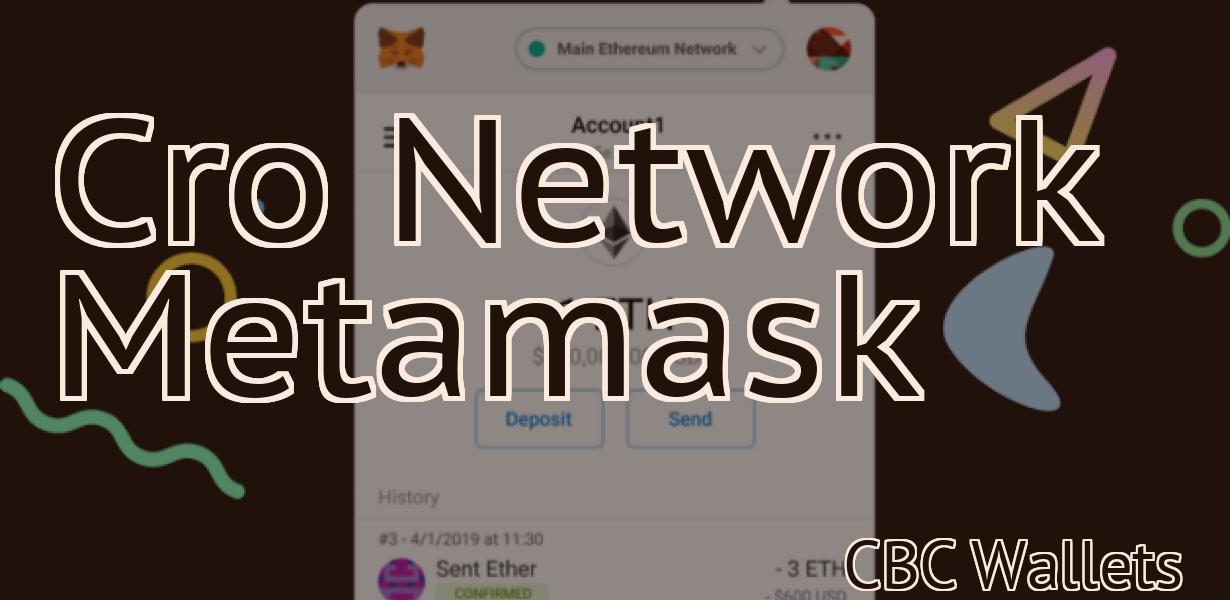 Cro Network Metamask