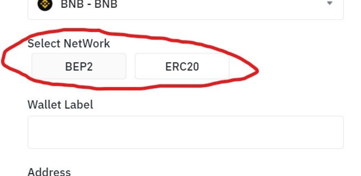 Transferring BNB from Binance 