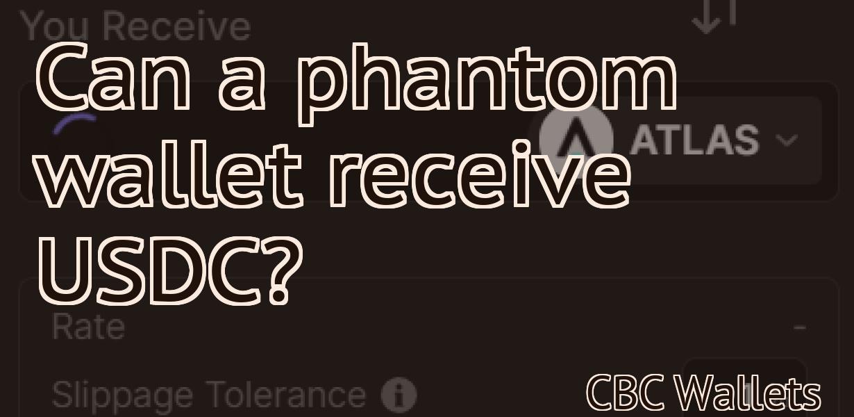 Can a phantom wallet receive USDC?