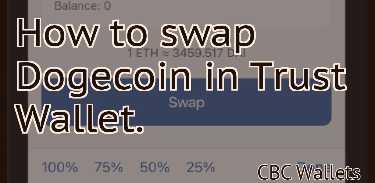 How to swap Dogecoin in Trust Wallet.
