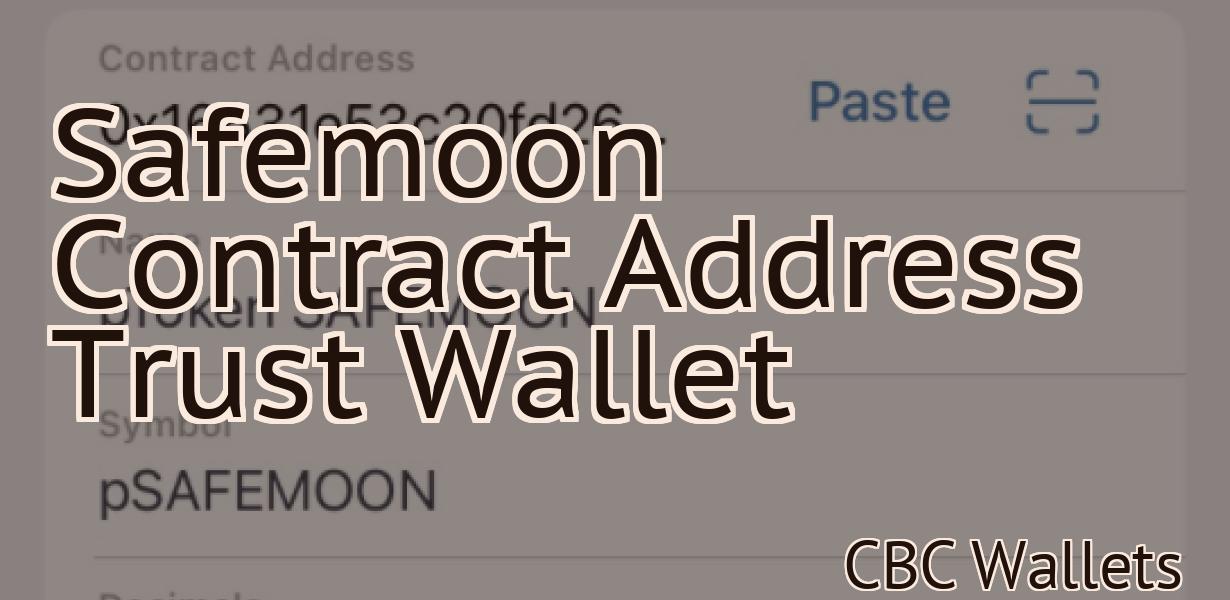 Safemoon Contract Address Trust Wallet