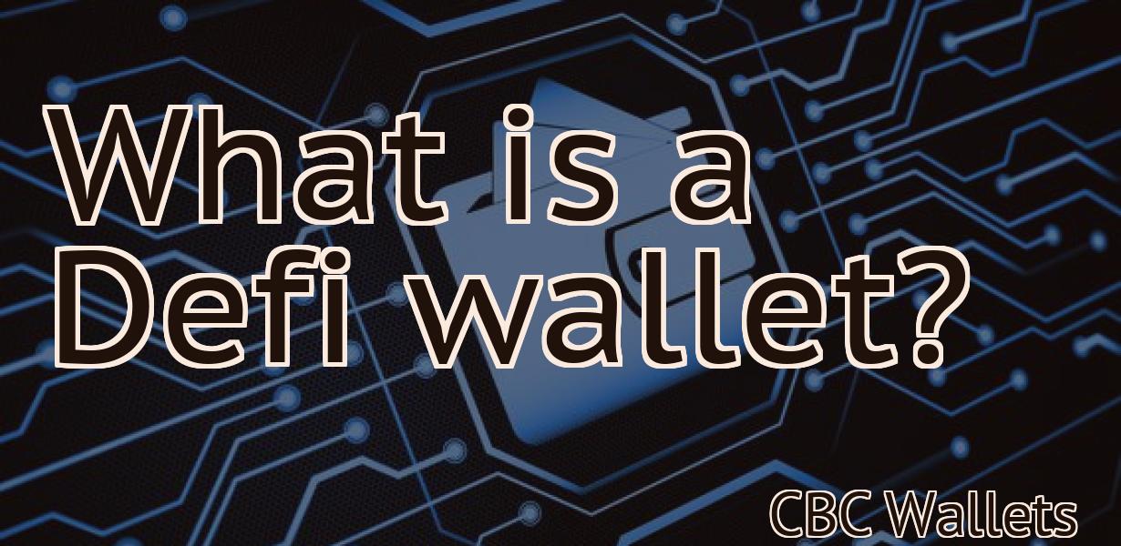 What is a Defi wallet?