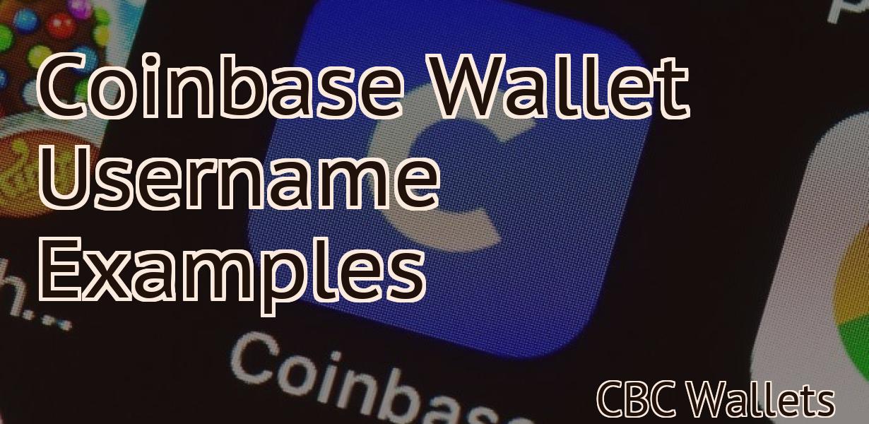 Coinbase Wallet Username Examples