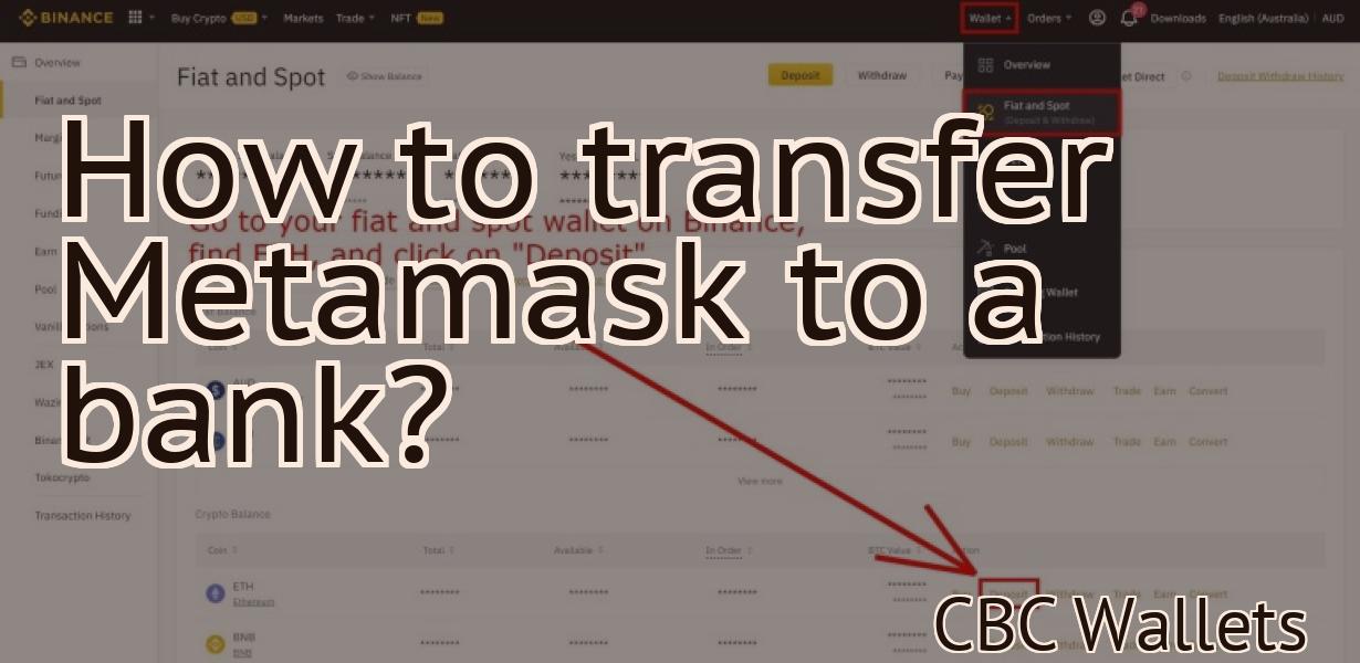 How to transfer Metamask to a bank?