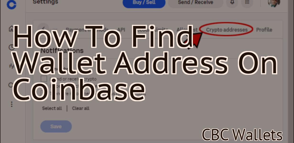 How To Find Wallet Address On Coinbase